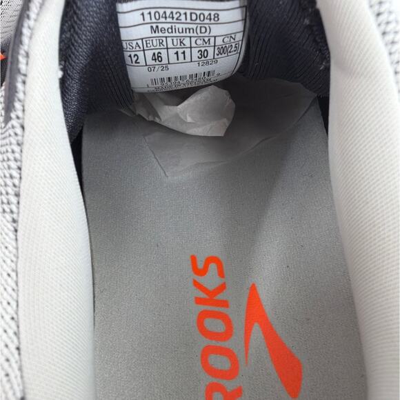 Brooks Men\'s Oyster Mushroom Orange Ebony Ghost 17 Running Shoe Size 12 main image 11